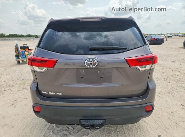 5TDZARFH4JS034253 2018 TOYOTA HIGHLANDER Gray Widok wnętrza z przodu