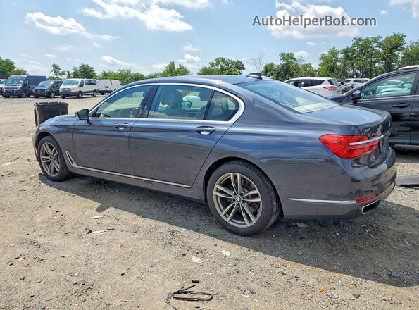 WBA7F2C57GG419641 2016 BMW 7 SERIES Blue Задня права чверть