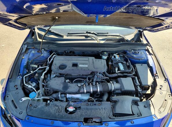 1HGCV2F37KA023267 2019 HONDA ACCORD Синий Вид подкапотного пространства