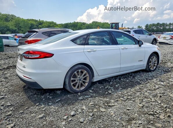 3FA6P0LU5KR158167 2019 FORD FUSION Белый Передняя правая четверть