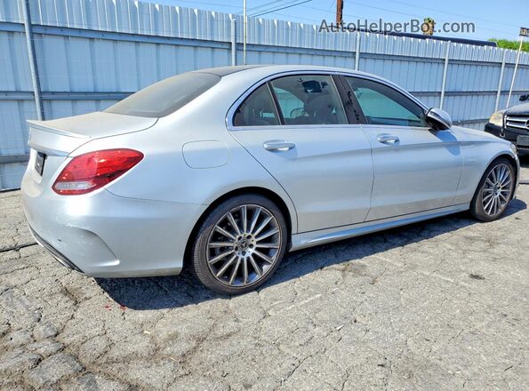 55SWF4JBXHU225943 2017 MERCEDES-BENZ C-CLASS Silver Przód prawy
