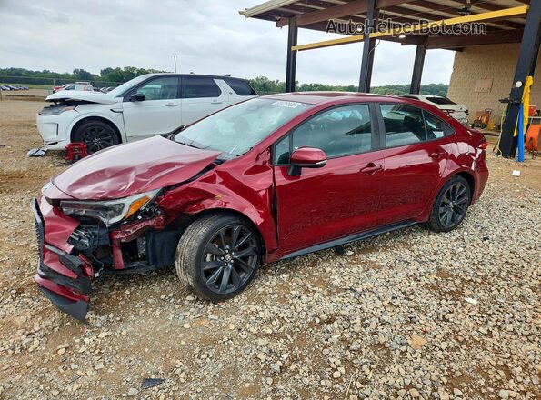 5YFS4MCE1PP155104 2023 TOYOTA COROLLA Maroon Trasero izquierdo