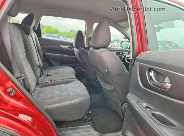 KNMAT2MV1GP717537 2016 NISSAN ROGUE Красный Вид подкапотного пространства