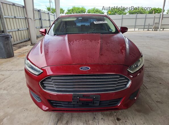3FA6P0HD7GR275412 2016 FORD FUSION Red Vista trasera