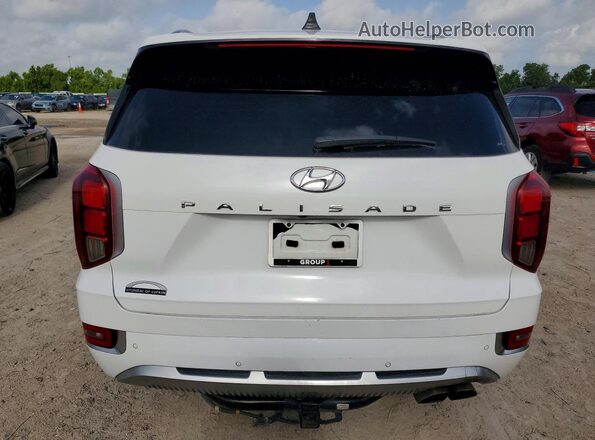 KM8R74HE7MU267429 2021 HYUNDAI PALISADE Белый Вид салона спереди