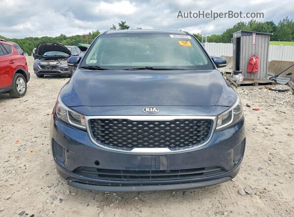 KNDMB5C15G6119506 2016 KIA SEDONA Blue Widok z tyłu