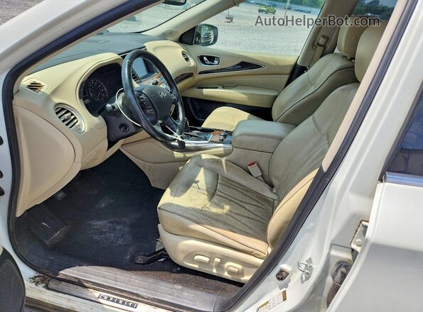 5N1DL0MN1KC513219 2019 INFINITI QX60 White Առջևի վահանակի տեսք