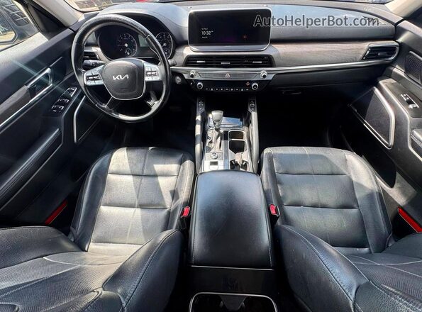 5XYP3DHC5NG204841 2022 KIA TELLURIDE Black Rear seats view