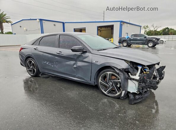 KMHLR4AF5PU581989 2023 HYUNDAI ELANTRA Charcoal წინა ხედი