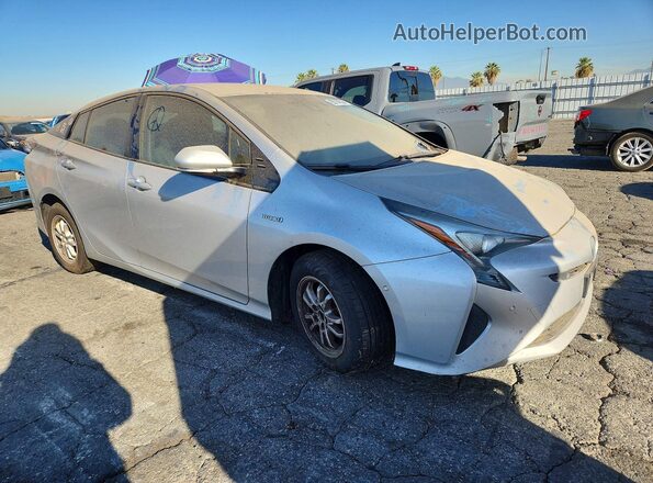 JTDKBRFU5J3591783 2018 TOYOTA PRIUS Silver Front view