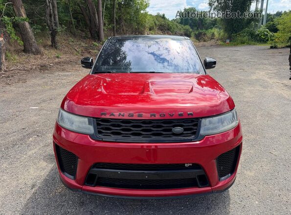 SALWZ2SE8JA191871 2018 LAND ROVER RANGE Red VIN sticker view