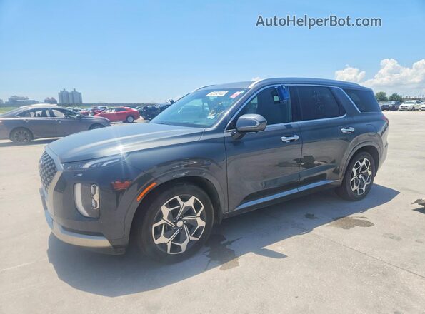 KM8R74HE5NU451544 2022 HYUNDAI PALISADE Gray უკანა მარცხენა