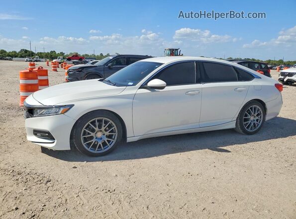 1HGCV1F35JA119293 2018 HONDA ACCORD White Trasero izquierdo