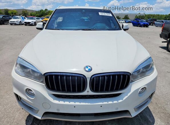 5UXKT0C30H0S80843 2017 BMW X5 White Rear view