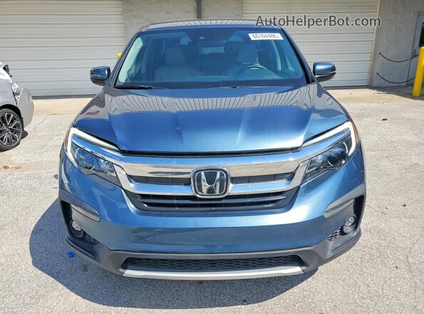 5FNYF5H3XMB024326 2021 HONDA PILOT Синий Вид сзади