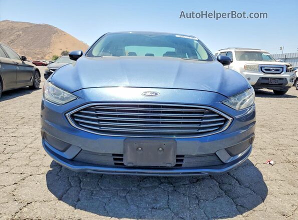 3FA6P0HD4JR167403 2018 FORD FUSION Blue Widok z tyłu