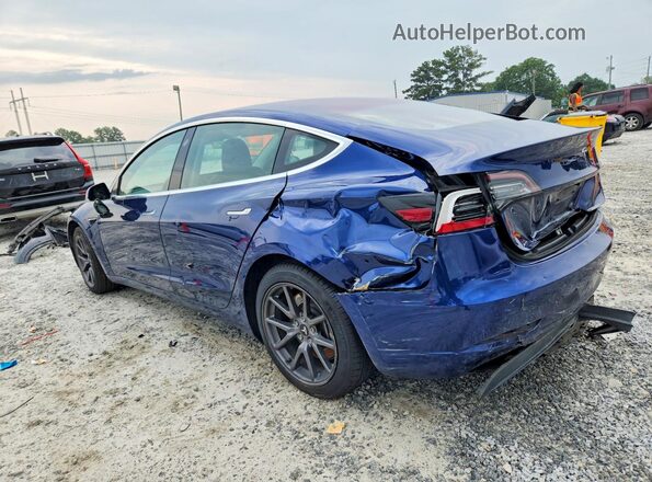 5YJ3E1EA0KF309140 2019 TESLA MODEL Blue Rear right