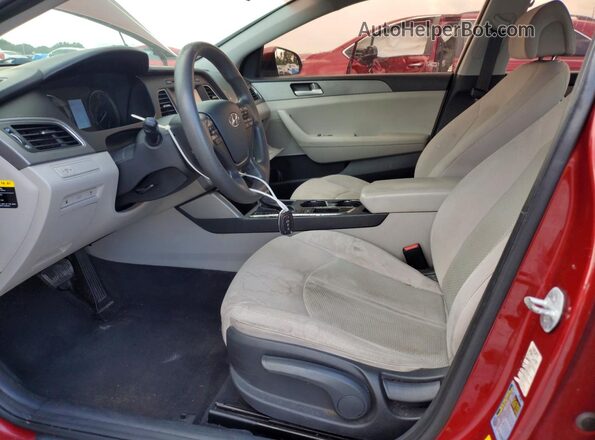 5NPE24AF0GH334195 2016 HYUNDAI SONATA Red Вид панелі приладів