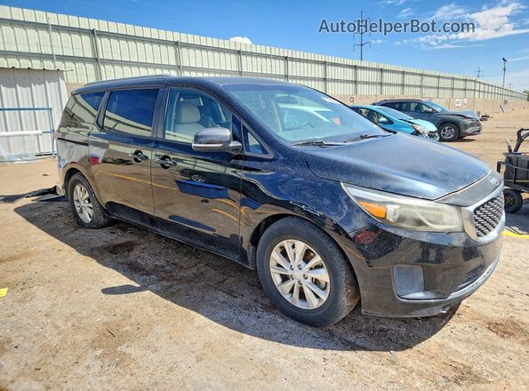 KNDMB5C14G6088507 2016 KIA SEDONA Черный Вид спереди