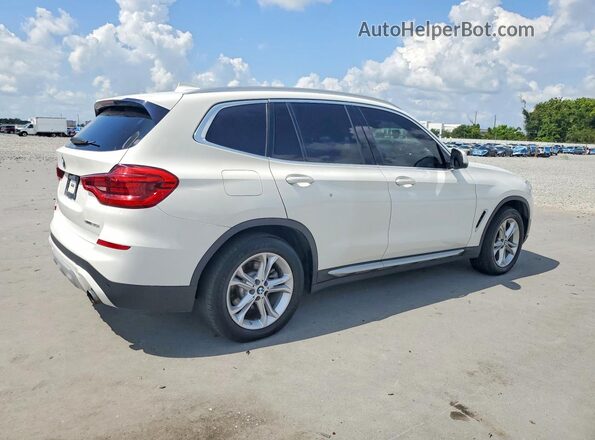 5UXTY3C09L9B62388 2020 BMW X3 White Передня права чверть
