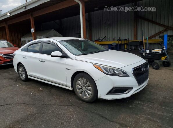 KMHE24L32HA075748 2017 HYUNDAI SONATA White Դիմացի տեսք