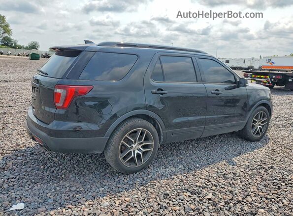1FM5K8GT9HGD15084 2017 FORD EXPLORER Black Przód prawy