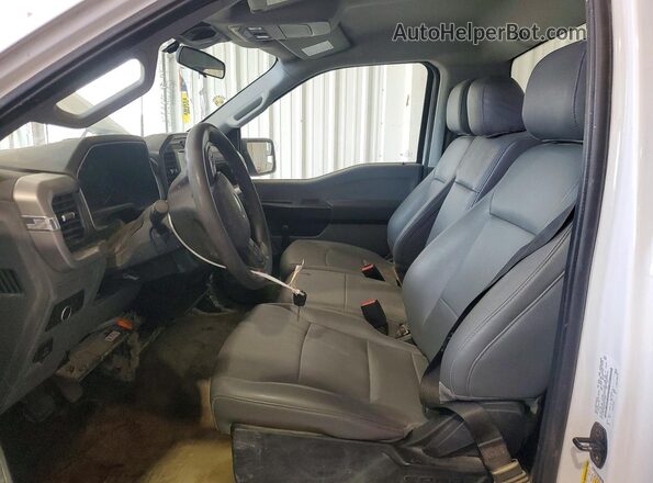 1FTMF1EB4NKE27564 2022 FORD F150 White Widok deski rozdzielczej