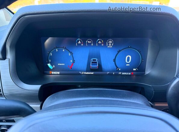 1FTEW3KP3SKE55237 2025 FORD F150 Black Вид щитка приладів