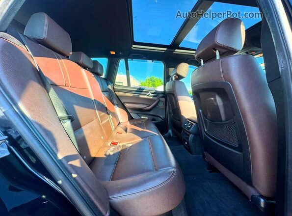 5UXWX9C37H0W79730 2017 BMW X3 Black Rear view