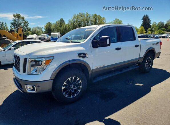 1N6AA1E59HN533262 2017 NISSAN TITAN Белый Задняя левая четверть