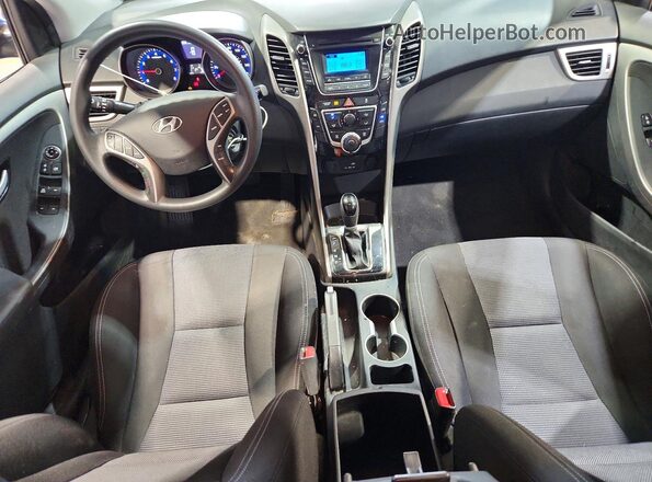 KMHD35LH0HU373496 2017 HYUNDAI ELANTRA Blue Вид щитка приладів