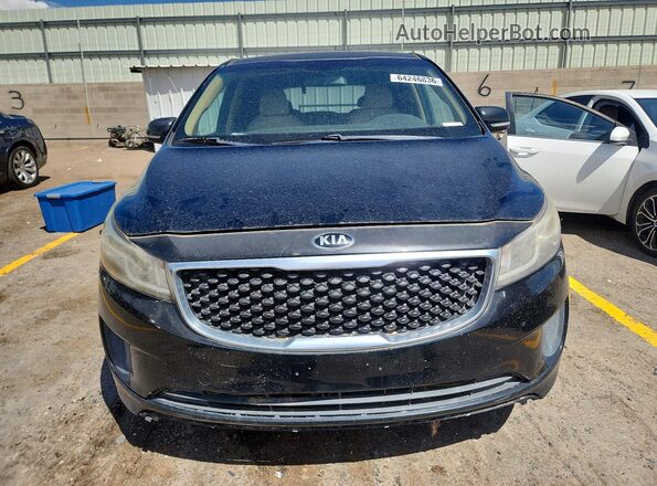 KNDMB5C14G6088507 2016 KIA SEDONA Черный Вид сзади