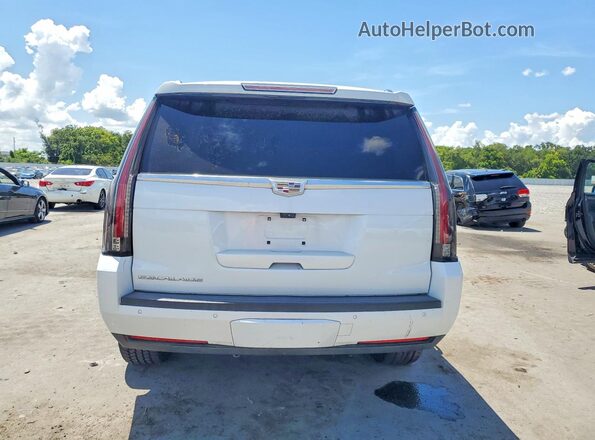 1GYS3CKJ8JR256997 2018 CADILLAC ESCALADE White Vista interior delantera
