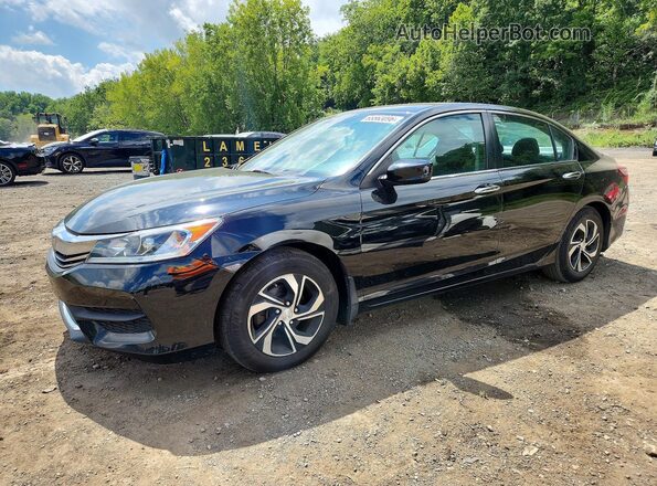 1HGCR2F33GA057928 2016 HONDA ACCORD Black Tył lewy