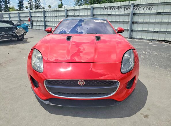 SAJWJ6DL5HMK38043 2017 JAGUAR F-TYPE Red Widok z tyłu