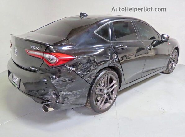 19UUB6F50RA001031 2024 ACURA TLX Black Передня права чверть