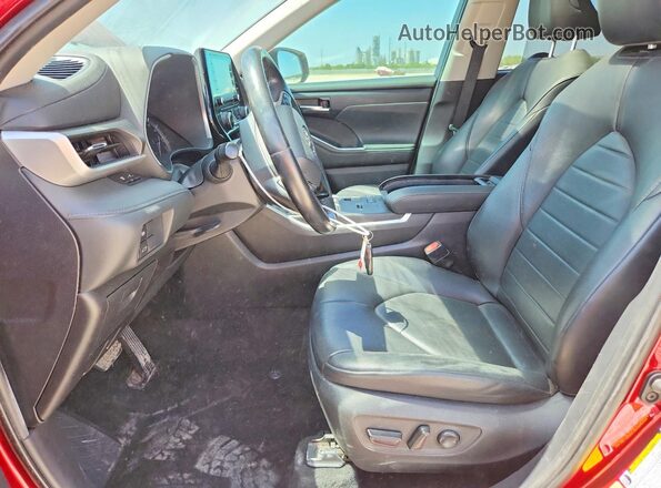 5TDGZRAH2LS504578 2020 TOYOTA HIGHLANDER Red Առջևի վահանակի տեսք