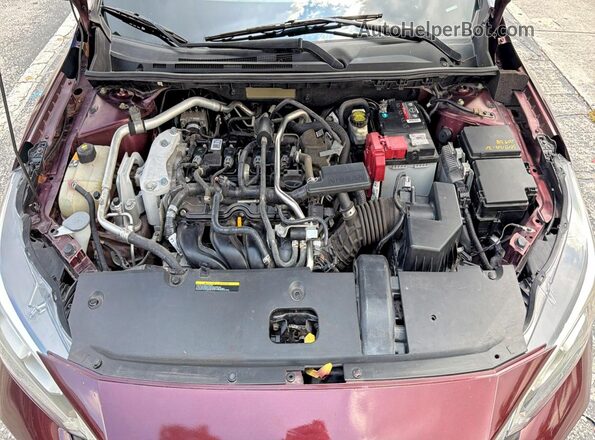 3N1AB8CVXMY301474 2021 NISSAN SENTRA Burgundy Vista del salpicadero