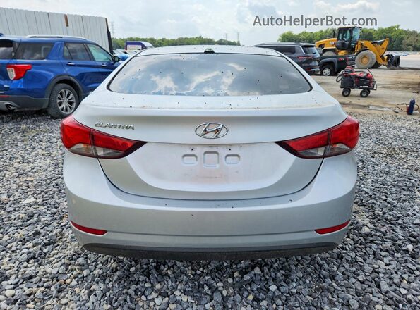 5NPDH4AE3GH709689 2016 HYUNDAI ELANTRA Серебряный Вид салона спереди