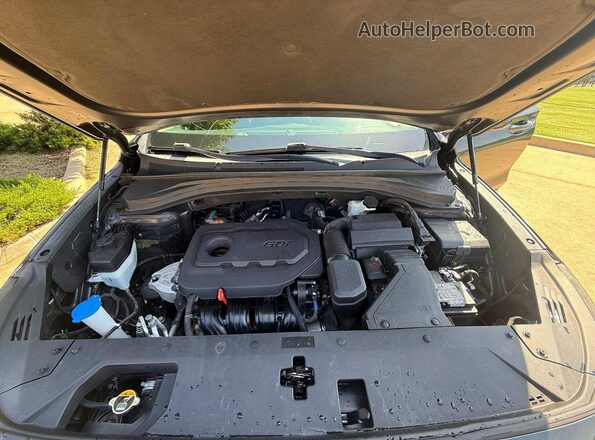 5NMS33AD4LH197293 2020 HYUNDAI SANTA Gray Առջևի վահանակի տեսք