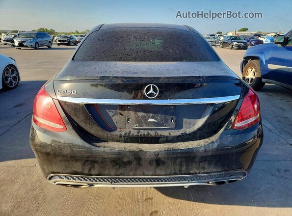 55SWF6EB1GU126786 2016 MERCEDES-BENZ C Black წინა სალონის ხედი