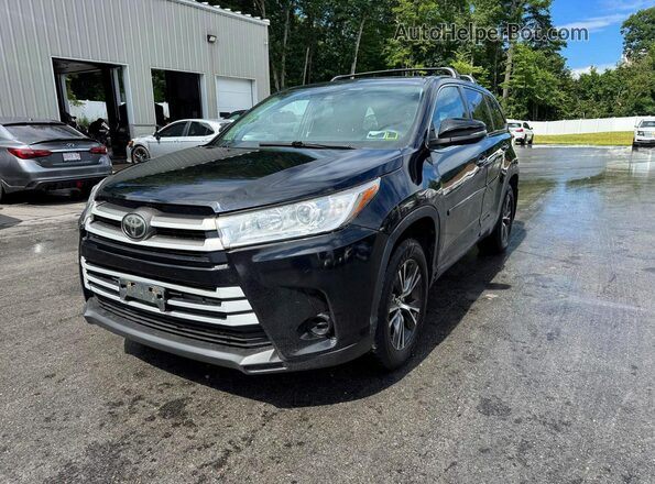 5TDBZRFH5JS850690 2018 TOYOTA HIGHLANDER Black Задня ліва чверть