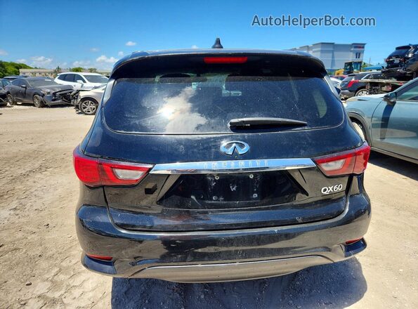 5N1DL0MN1KC568883 2019 INFINITI QX60 Black წინა სალონის ხედი