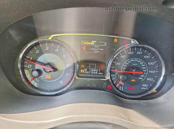 JF1VA1C66J9835497 2018 SUBARU WRX Red Widok tylnych siedzeń
