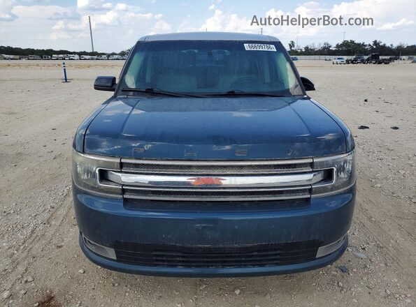 2FMGK5C80GBA10703 2016 FORD FLEX Blue უკანა ხედი