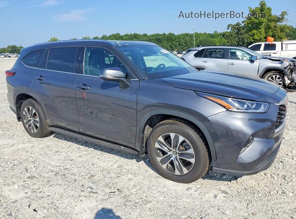 5TDGZRBH8MS528707 2021 TOYOTA HIGHLANDER Gray Front view