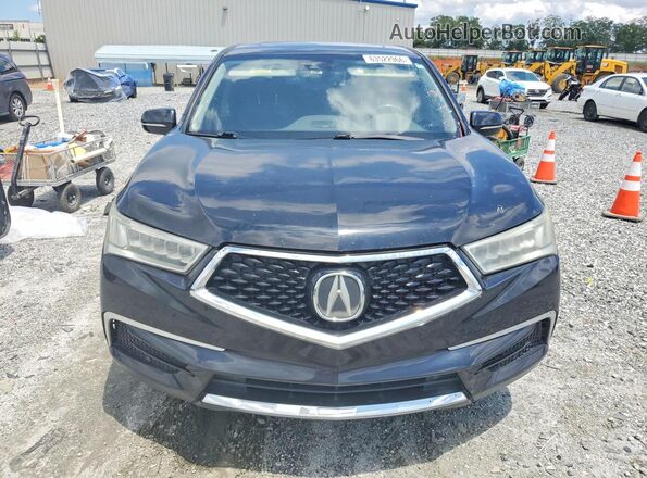 5FRYD3H5XHB010166 2017 ACURA MDX Black უკანა ხედი