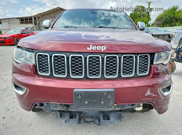 1C4RJEAG2HC637995 2017 JEEP GRAND Темно-бордовый Вид сзади