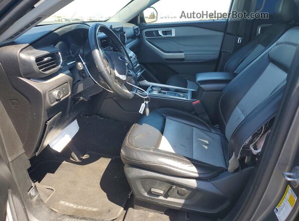 1FMSK8DHXNGB02837 2022 FORD EXPLORER Gray Вид панелі приладів
