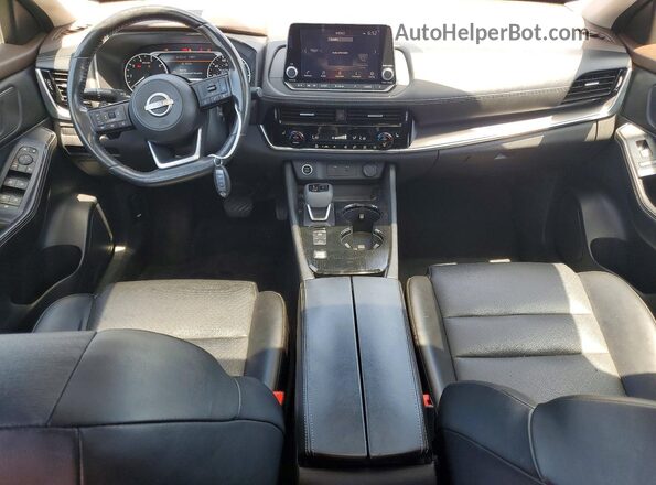JN8BT3BA4NW043837 2022 NISSAN ROGUE Black ხელსაწყოთა პანელის ხედი